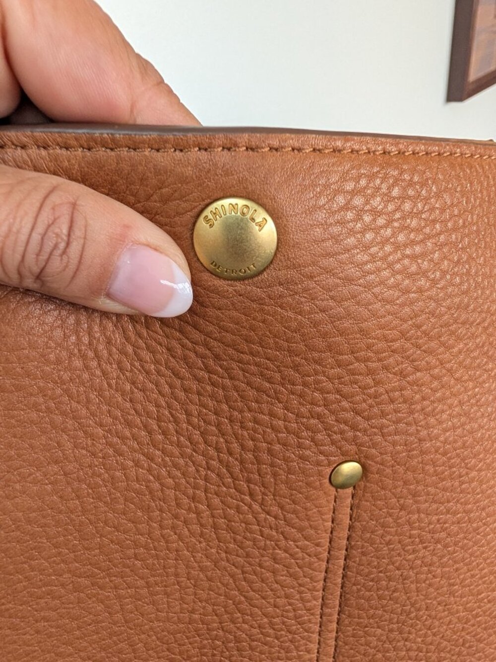 Shinola The Pocket Crossbody – Natural Leather | Excellent Used Condition - Picture 11 of 14